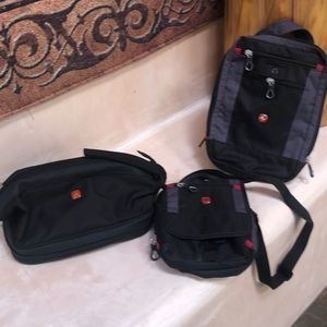 Swiss Army travel bags…3 pieces.